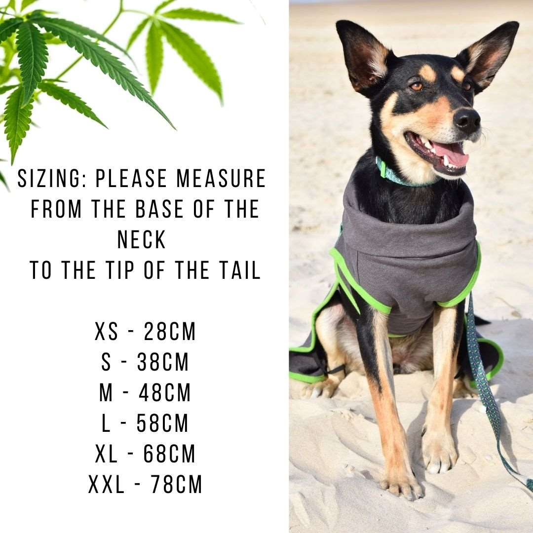 Doggy Eco robe size guide