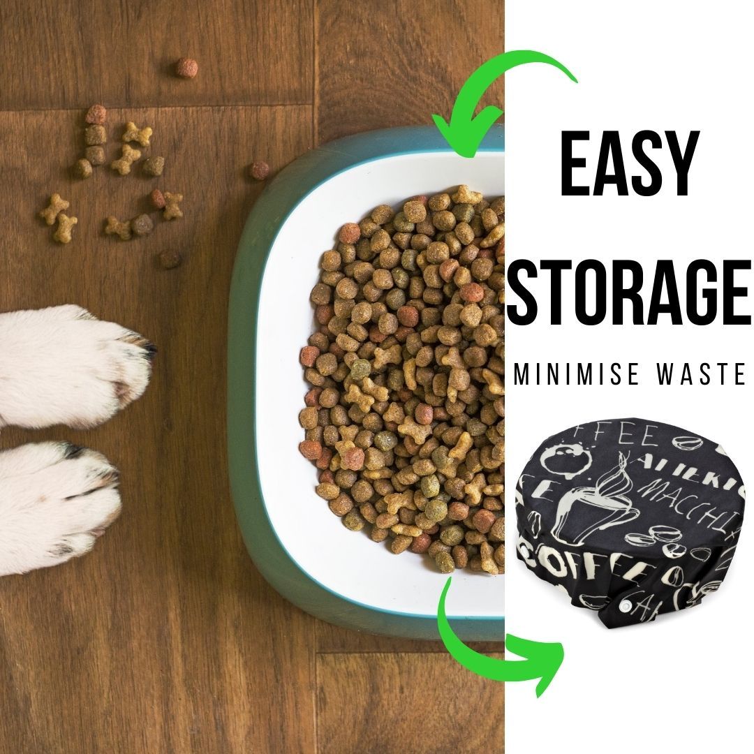eco frienbdly dog bowl for storage